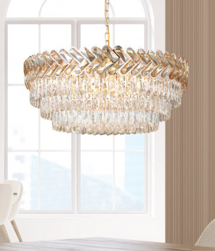 리다 원형 12등 600 크리스탈 LED식탁등 식탁전등